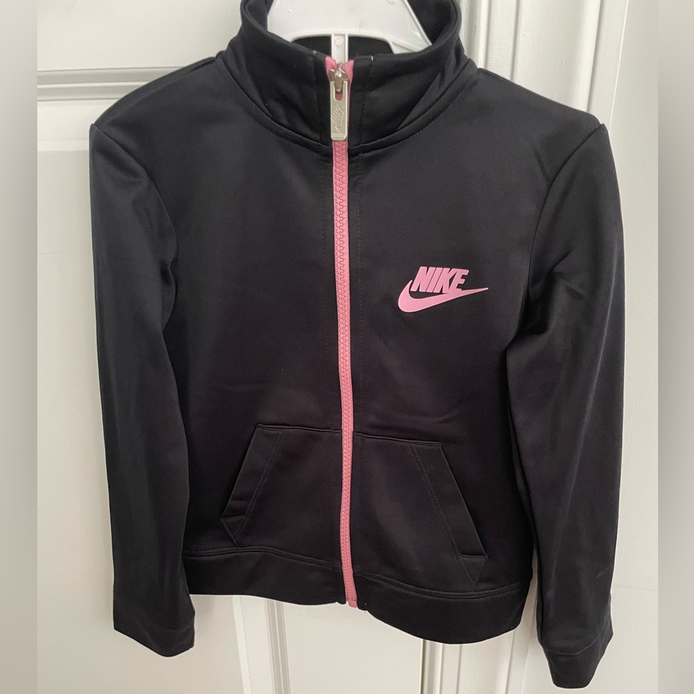 Nike Kids Hoodie with Pink Accents
